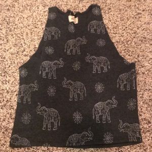 Elephant crop top
